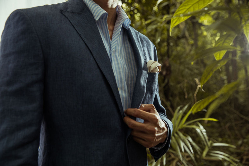 CYC Blue Linen Suit