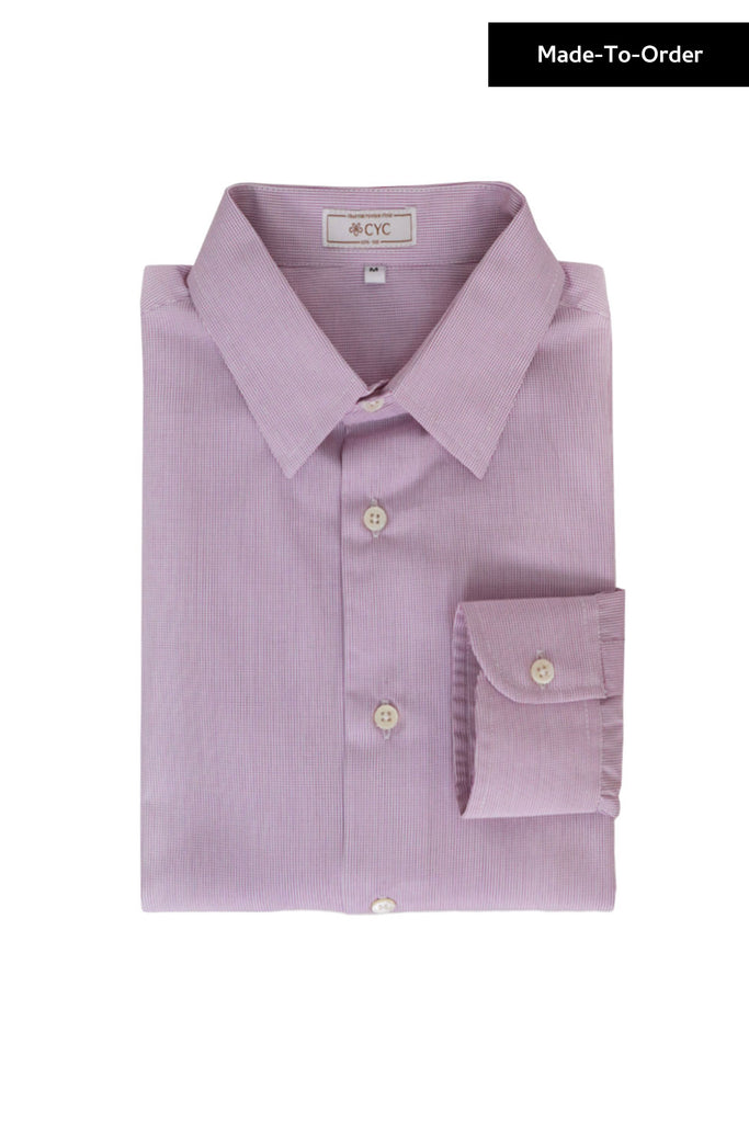 Albini-Purple-Mini-Checked-Shirt-CYC-Tailor-copy