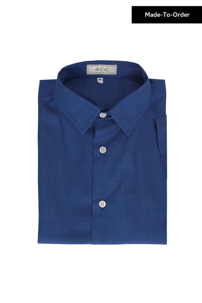 Getzner-Blue-Graphpaper-Check-Shirt-CYC-Tailor-copy