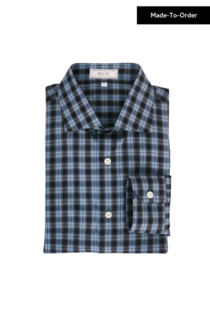 Getzner-Blue-Plaid-Check-Shirt-CYC-Tailor-copy
