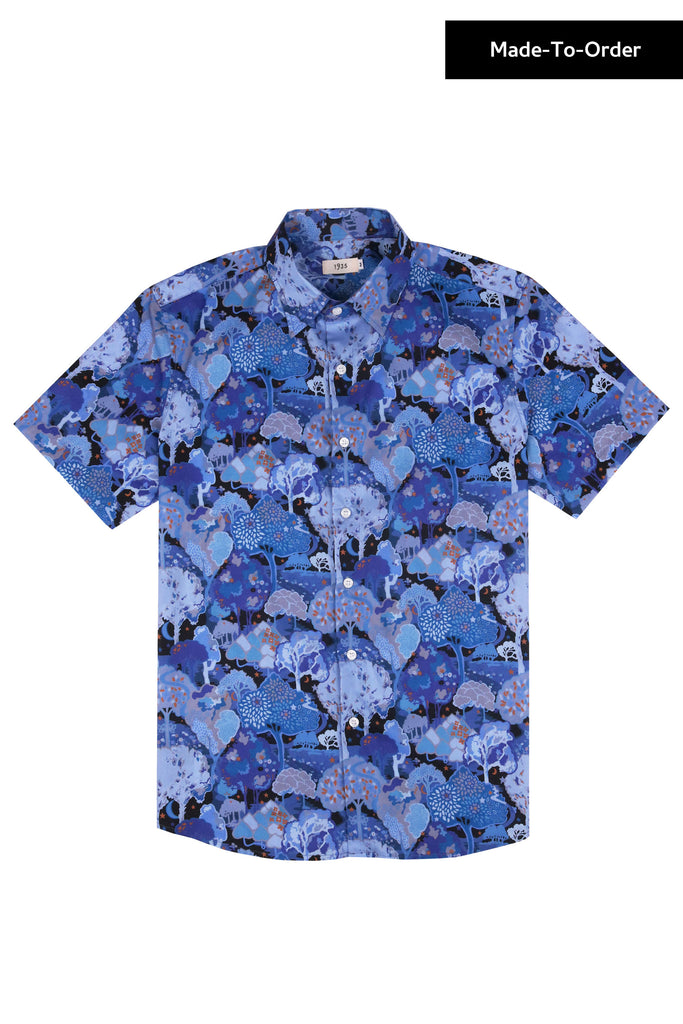Liberty-London-Arboretum-Blue-Printed-Short-Sleeves-Shirt-copy