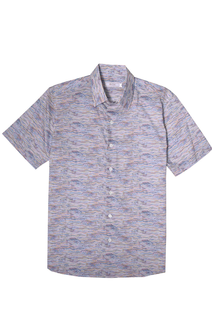 cyc-liberty-london-Poseidon-printed-short-sleeves-shirt-flat