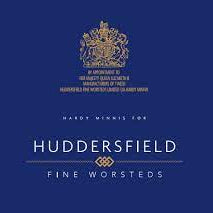 huddersfield fine worsteds suiting fabric cloth house logo