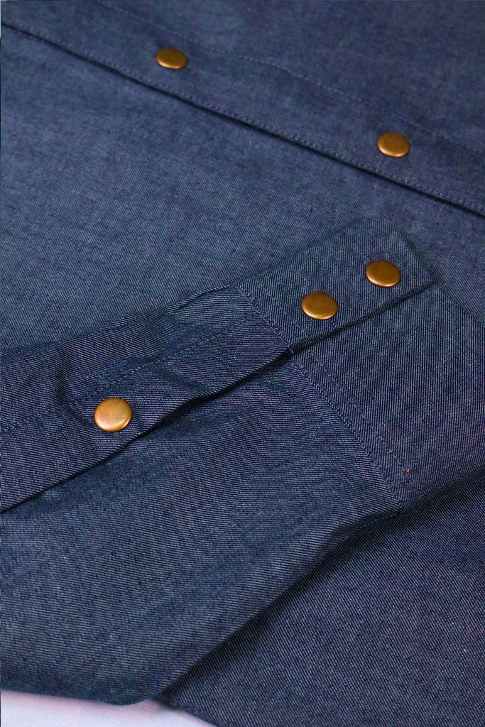 1935-by-CYC-Western-Denim-Overshirt-Blue-Details