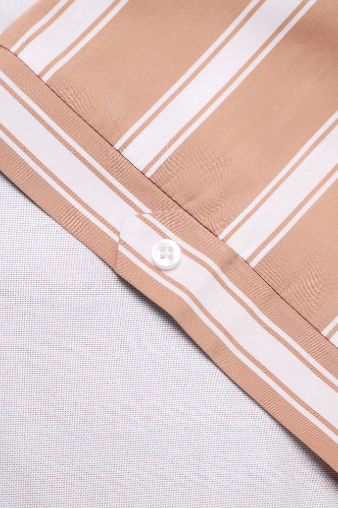 1935-by-cyc-milk-tea-brown-striped-short-sleeves-casual-shirt-flat-sleeves