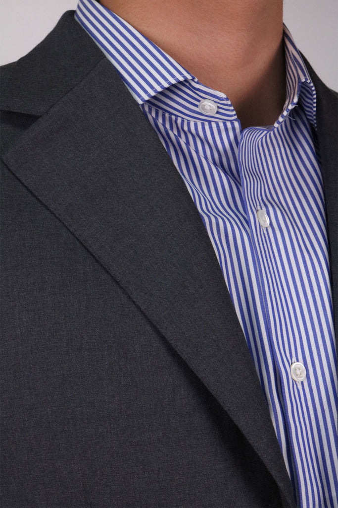Blue-Long-Sleeves-Stripe-Shirt-Business-Shirt-With-Suit