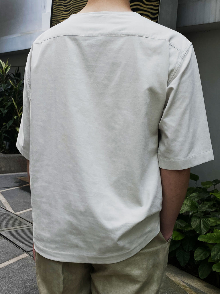 CYC-Beige-Woven-T-Shirt