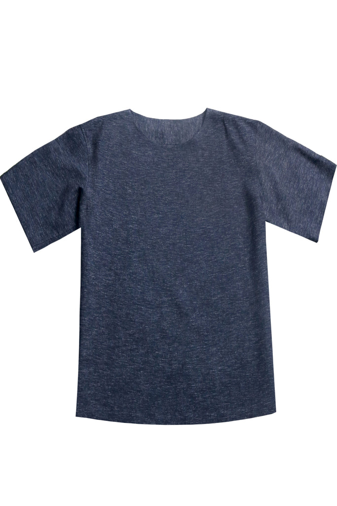 CYC-Blue-Linen-Woven-T-Shirt