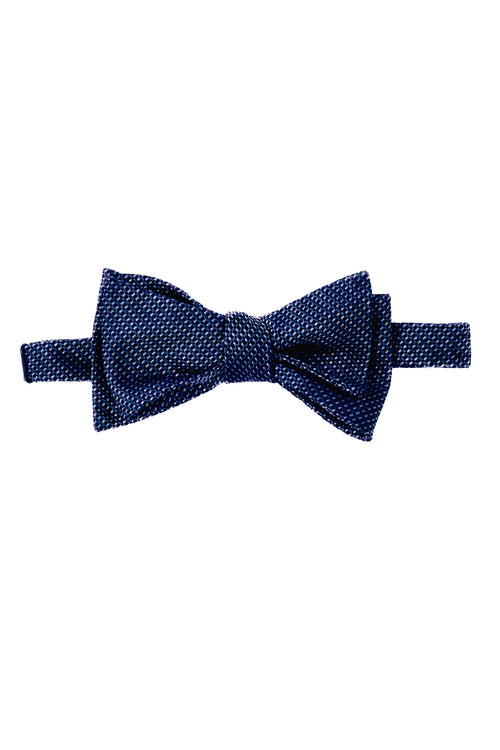 Navy Textured Bow Tie