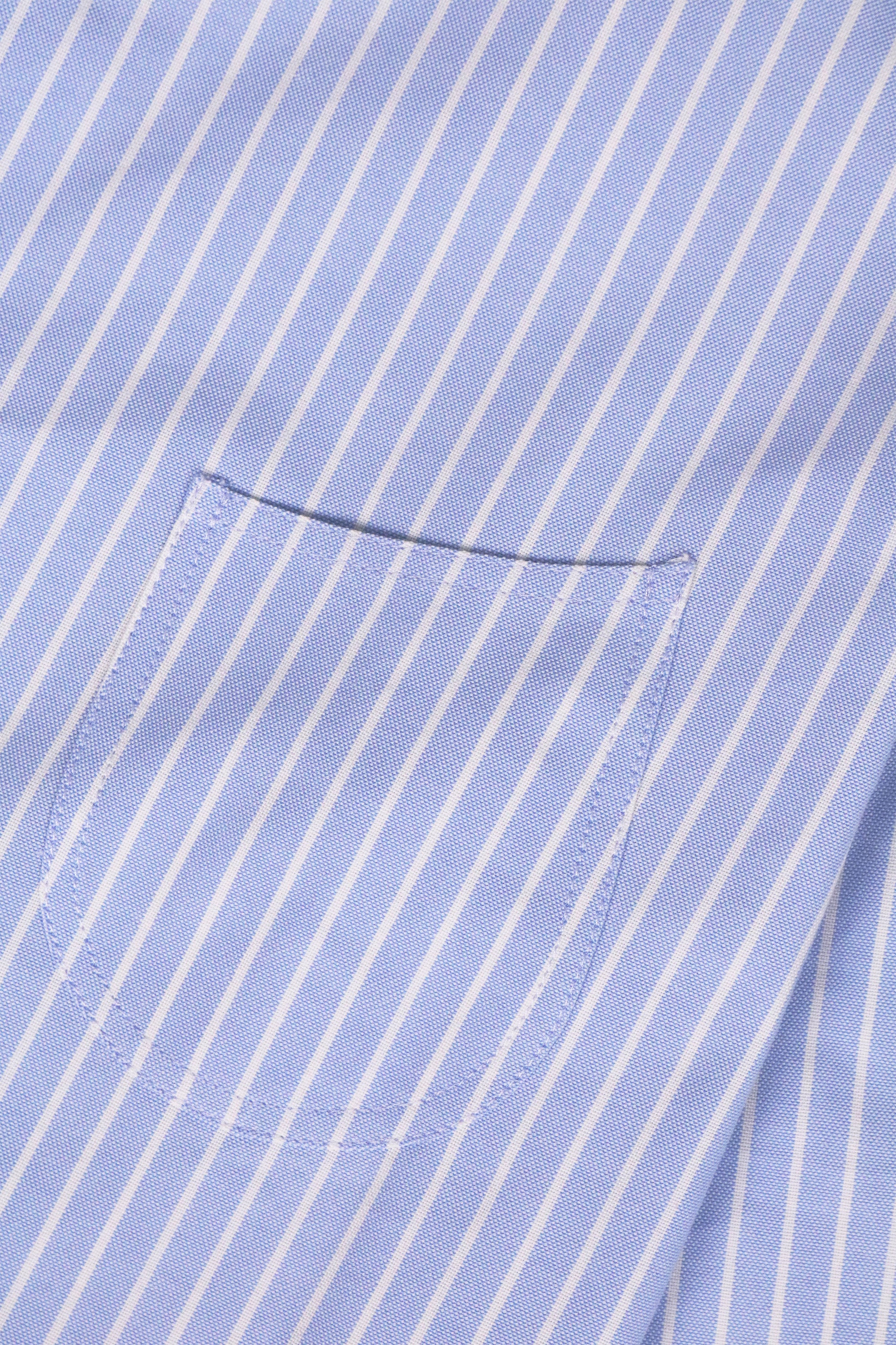 75 Vintage Blue Stripe OCBD Shirt