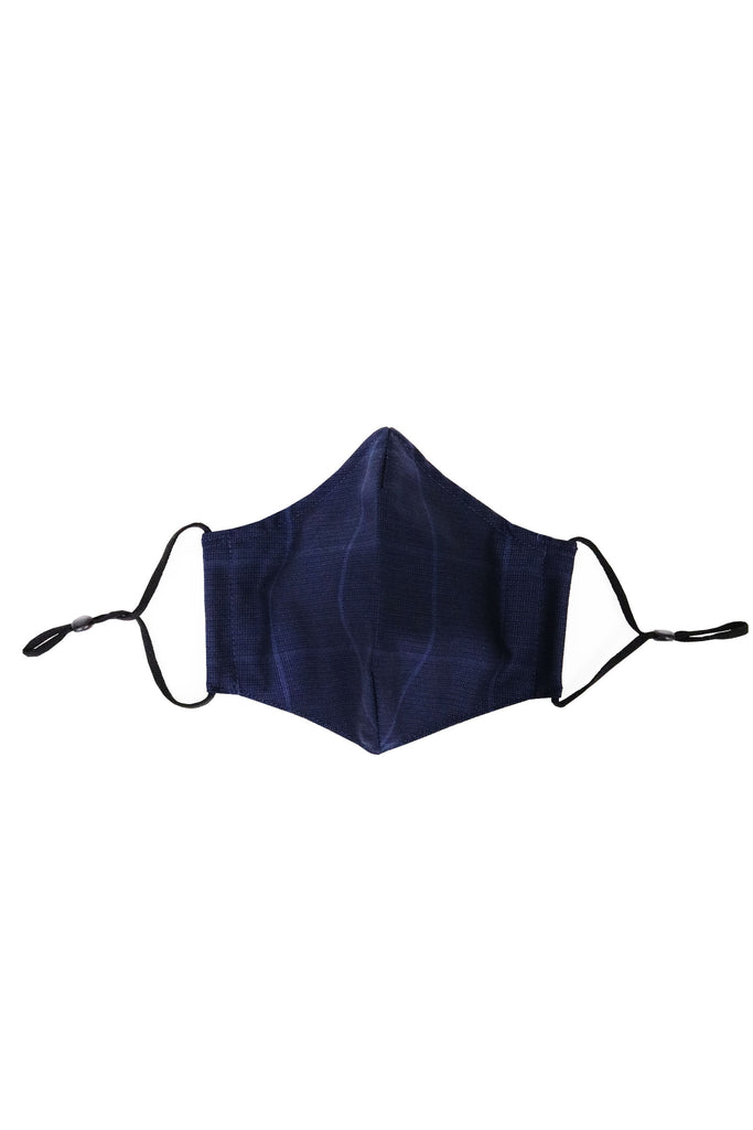 CYC-Reusable-Wool-Mask-Navy-Wide-Checkered-Ladies-Product