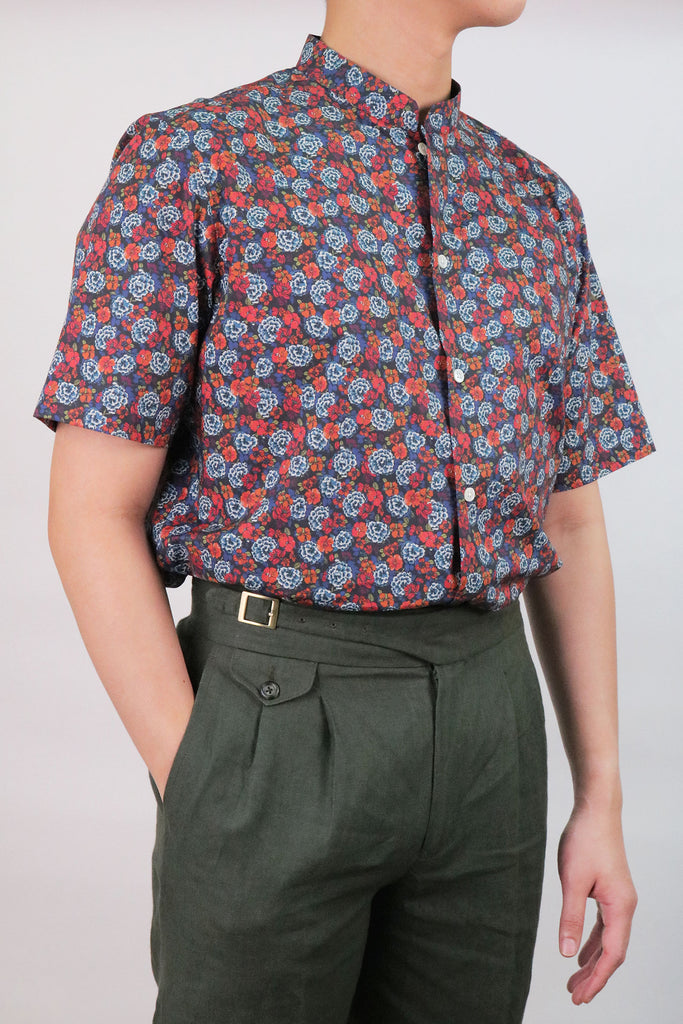 CYC-Thomas-Mason-Alnwick-Floral-Shirt-FRont-Model