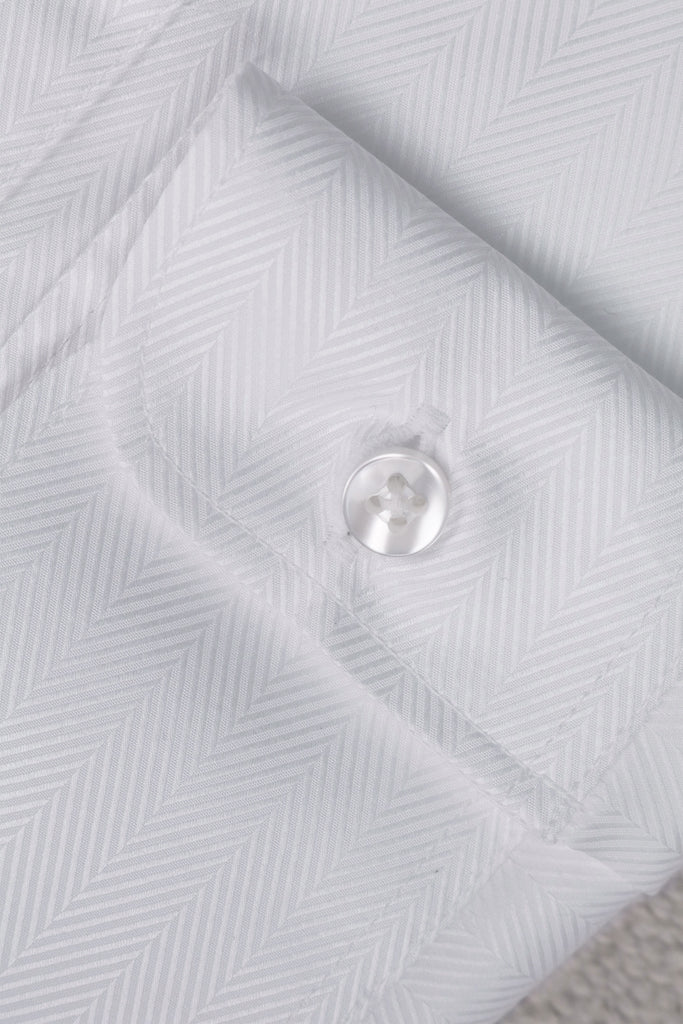 CYC-tailor-white-business-shirt-herringbone-cuffs