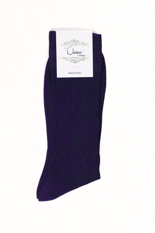 Valentina Combed Cotton Ribbed Socks