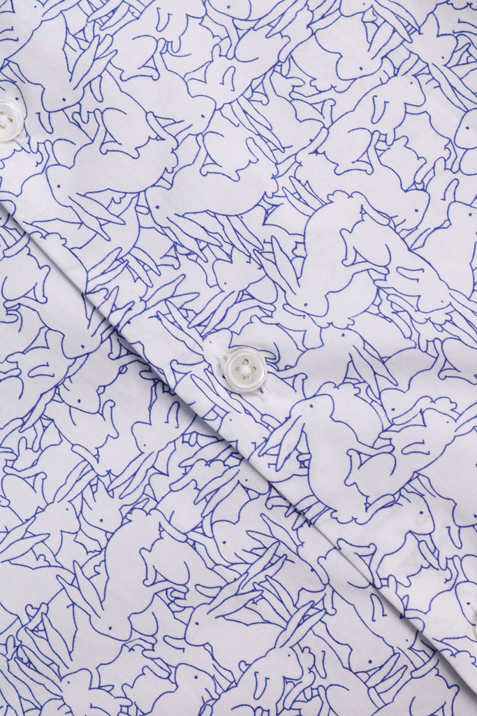 carnet-rabbit-printed-short-sleeves-shirt-button
