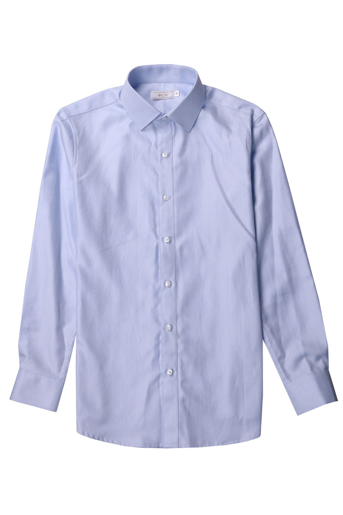 herringbone-blue-tailored-shirt-cyc-flatlay